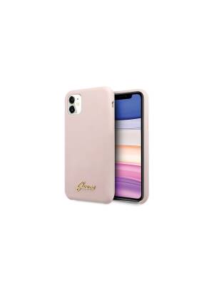 Husa Apple iPhone 11, Guess, Silicone Vintage, Roz